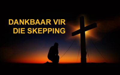 Dankbaar oor die Skepping
